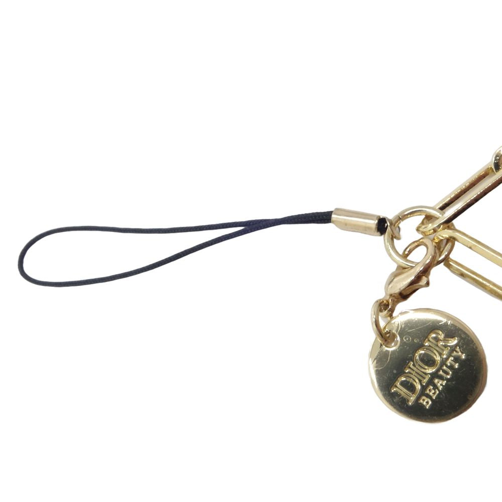 Dior Gold Metal Keychain Phone Strap