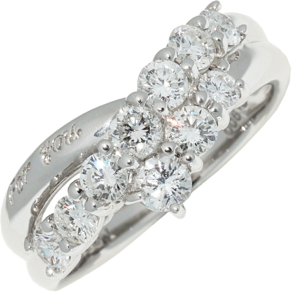 Pt900 Platinum Diamond Ring 1.051ct