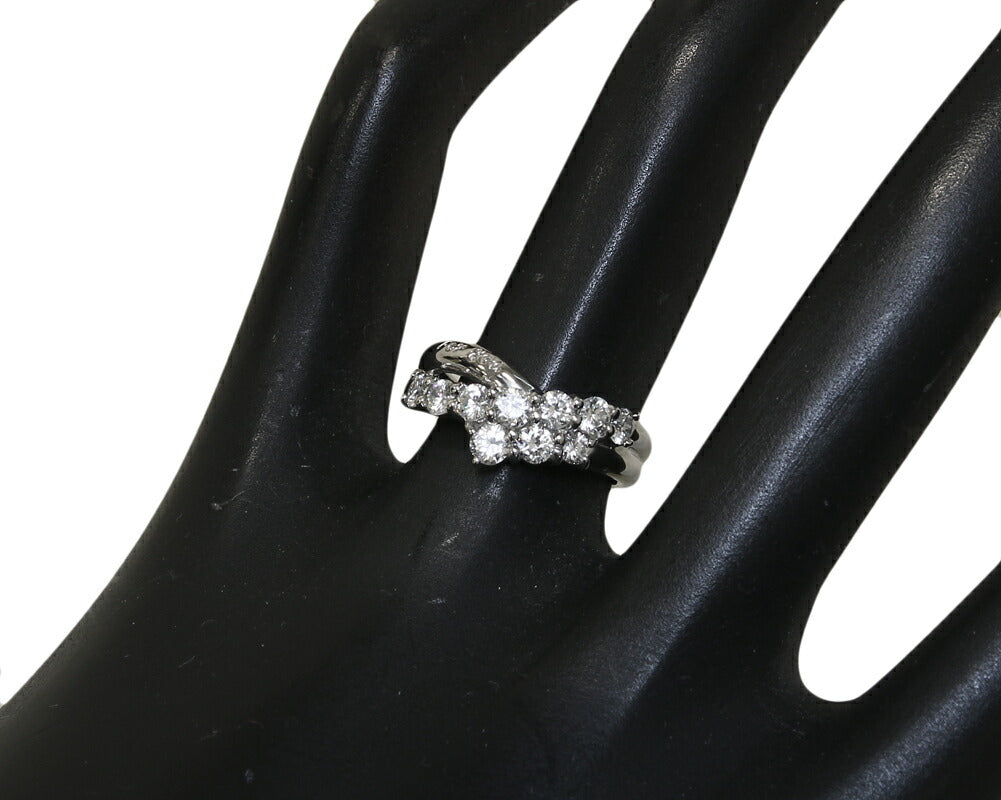 Pt900 Platinum Diamond Ring 1.051ct