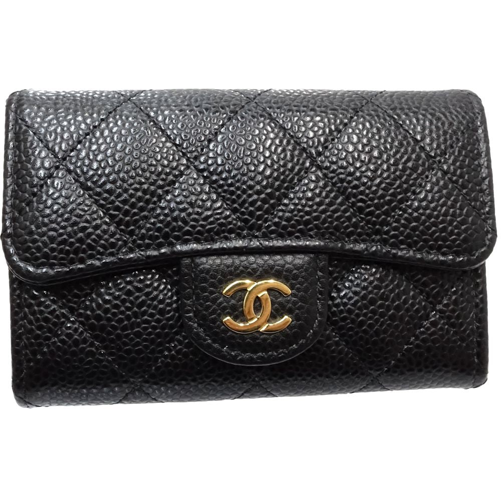 Chanel Caviar Skin Card Case A80799