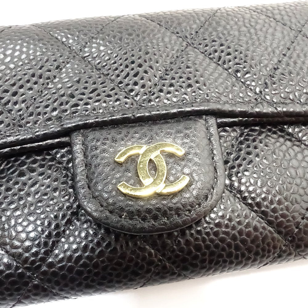 Chanel Caviar Skin Card Case A80799