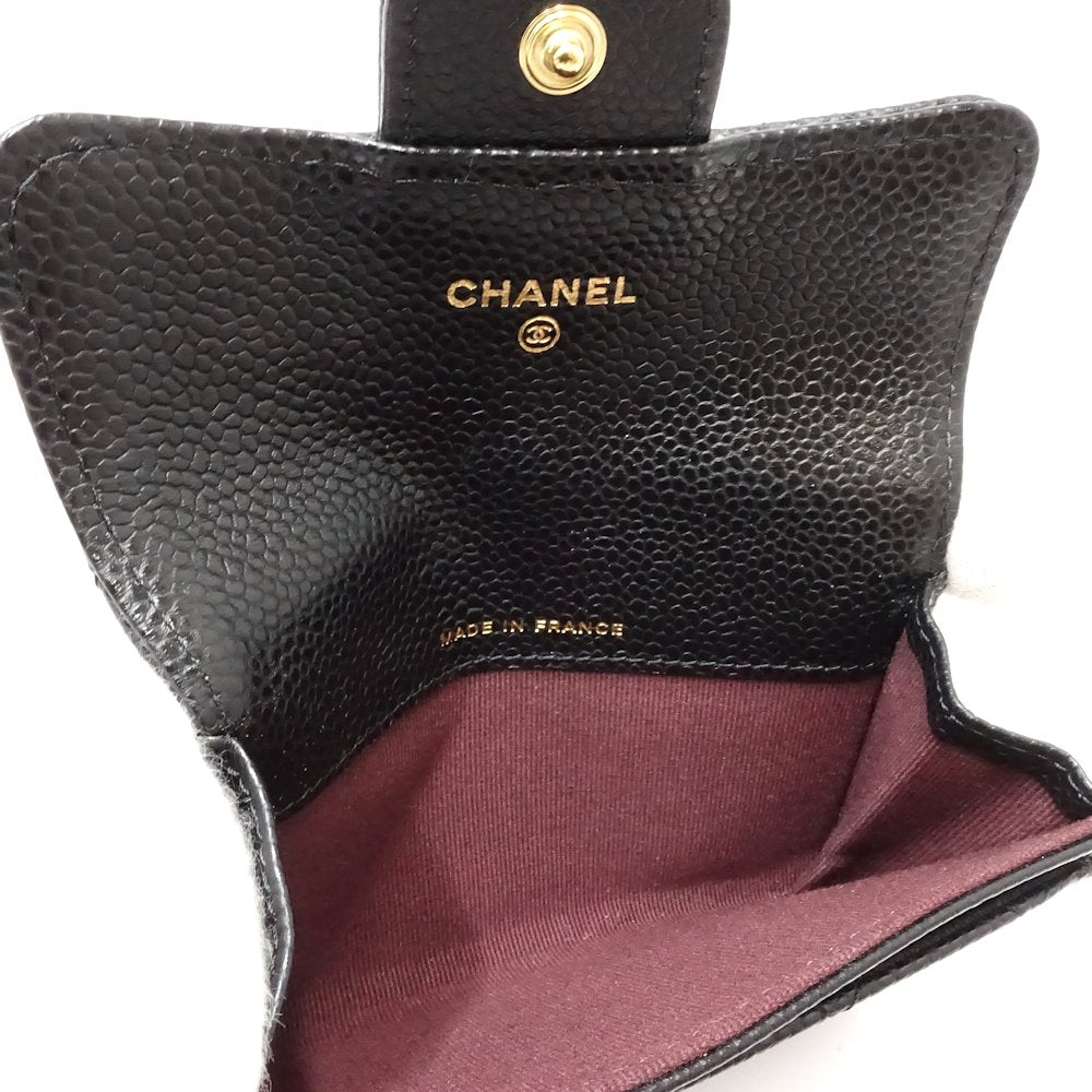 Chanel Caviar Skin Card Case A80799