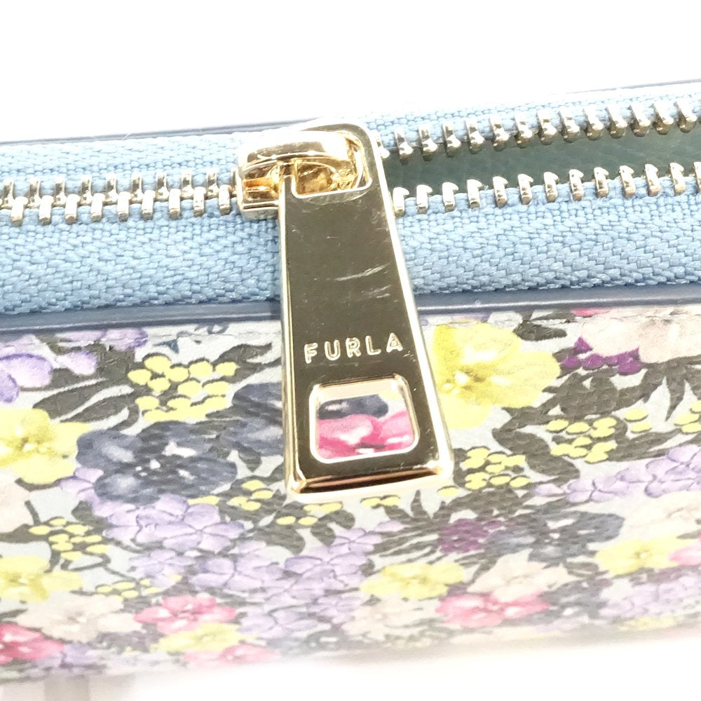 Furla Leather Long Wallet Camellia XL Zip