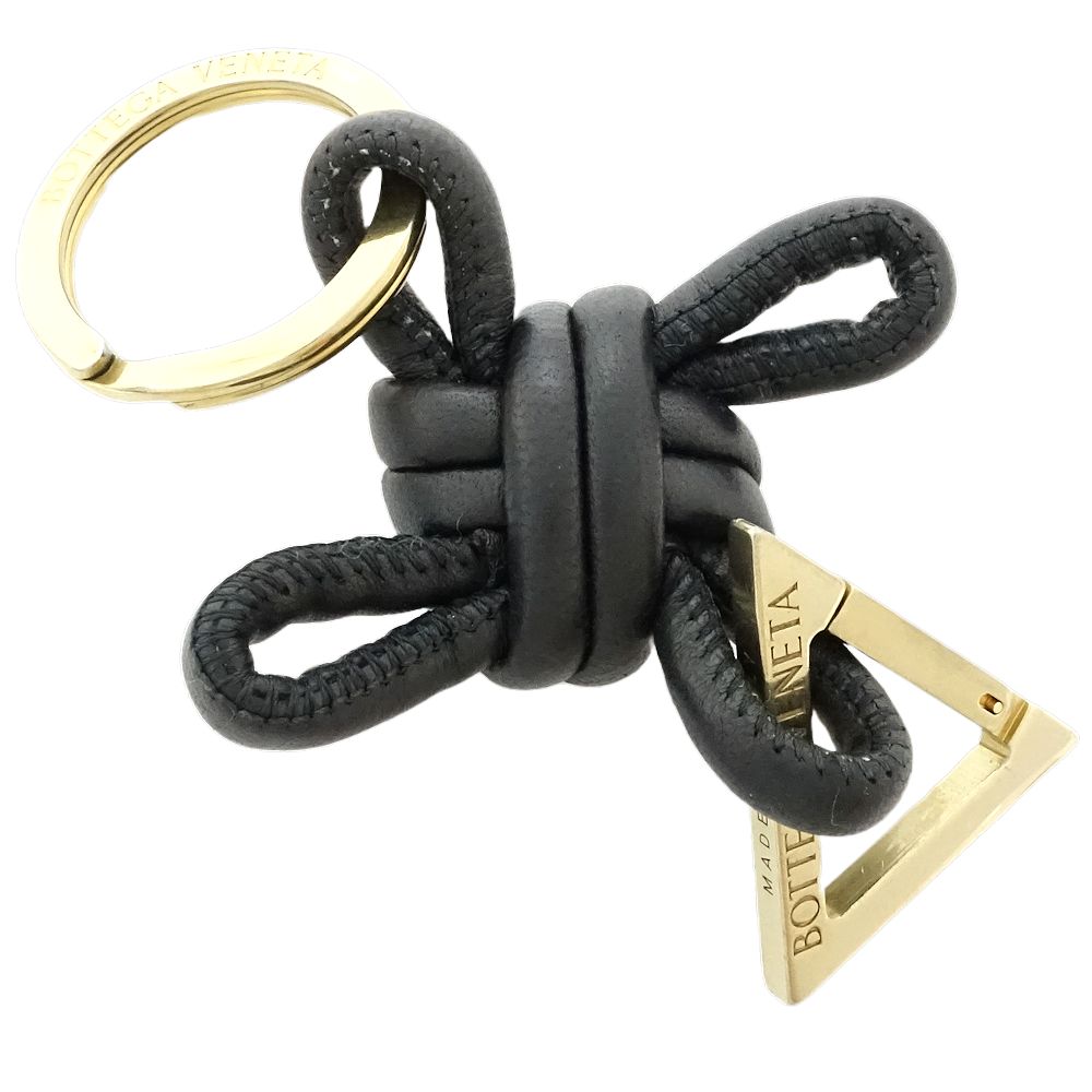 Bottega Veneta Leather Triangle Keyring