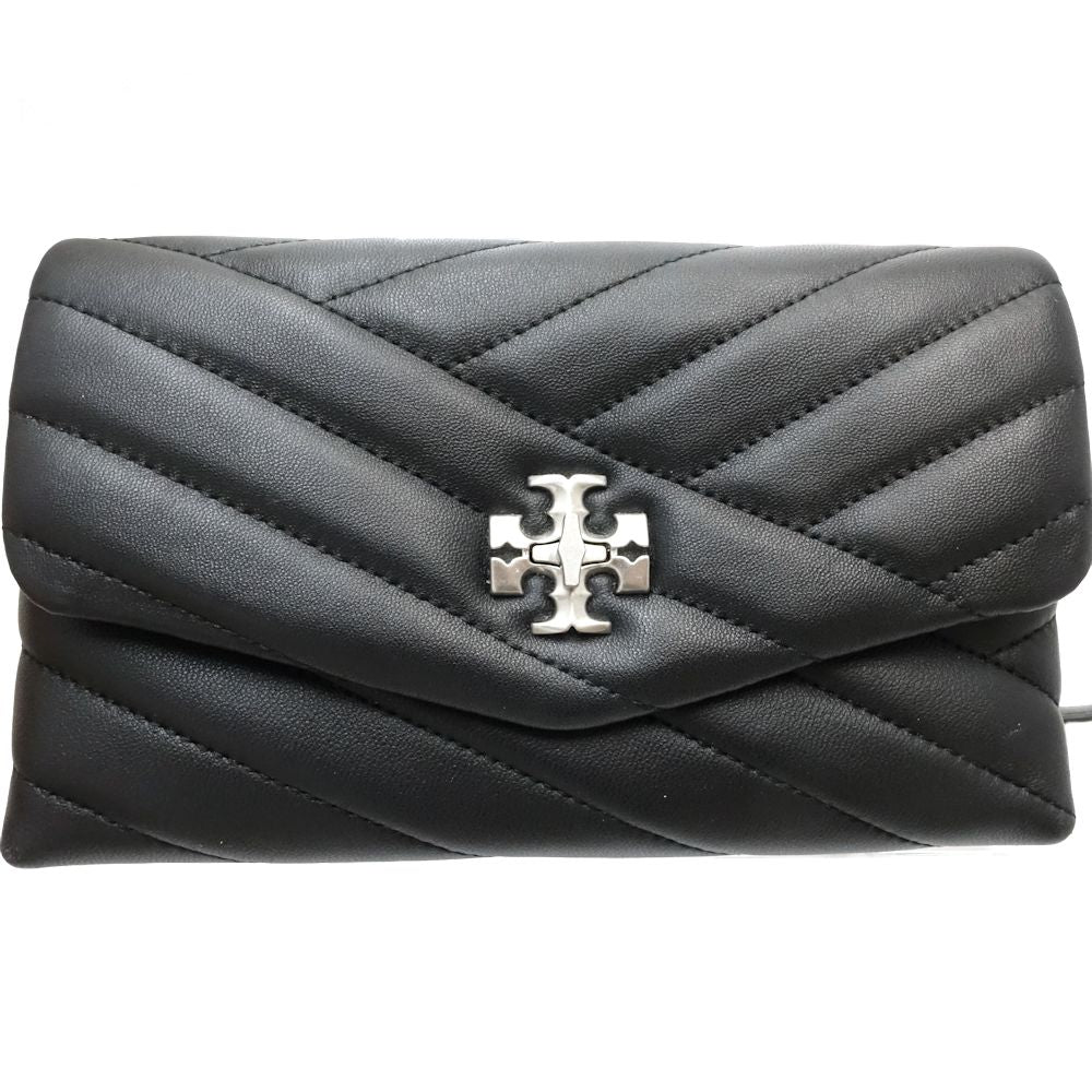 Tory Burch Leather Wallet Chain Kira Chevron