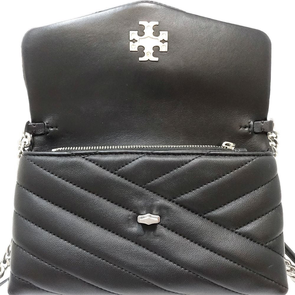 Tory Burch Leather Wallet Chain Kira Chevron