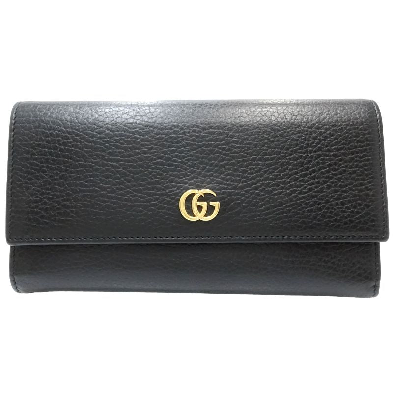 Gucci Leather Double G Continental Wallet