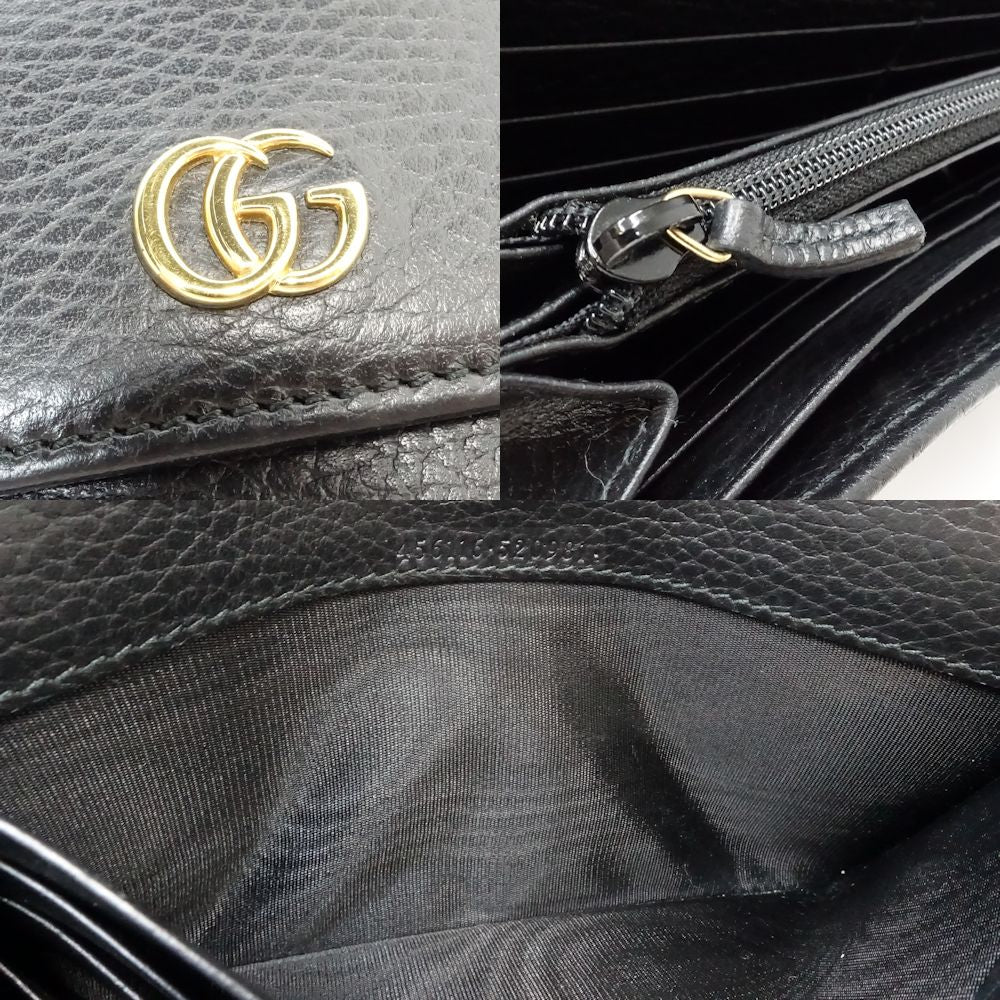 Gucci Leather Double G Continental Wallet