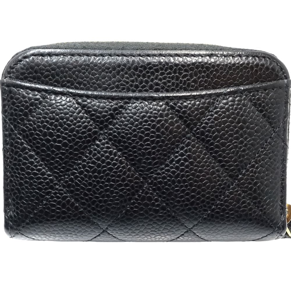 Chanel Caviar Coin Case Matelasse Classic Zip