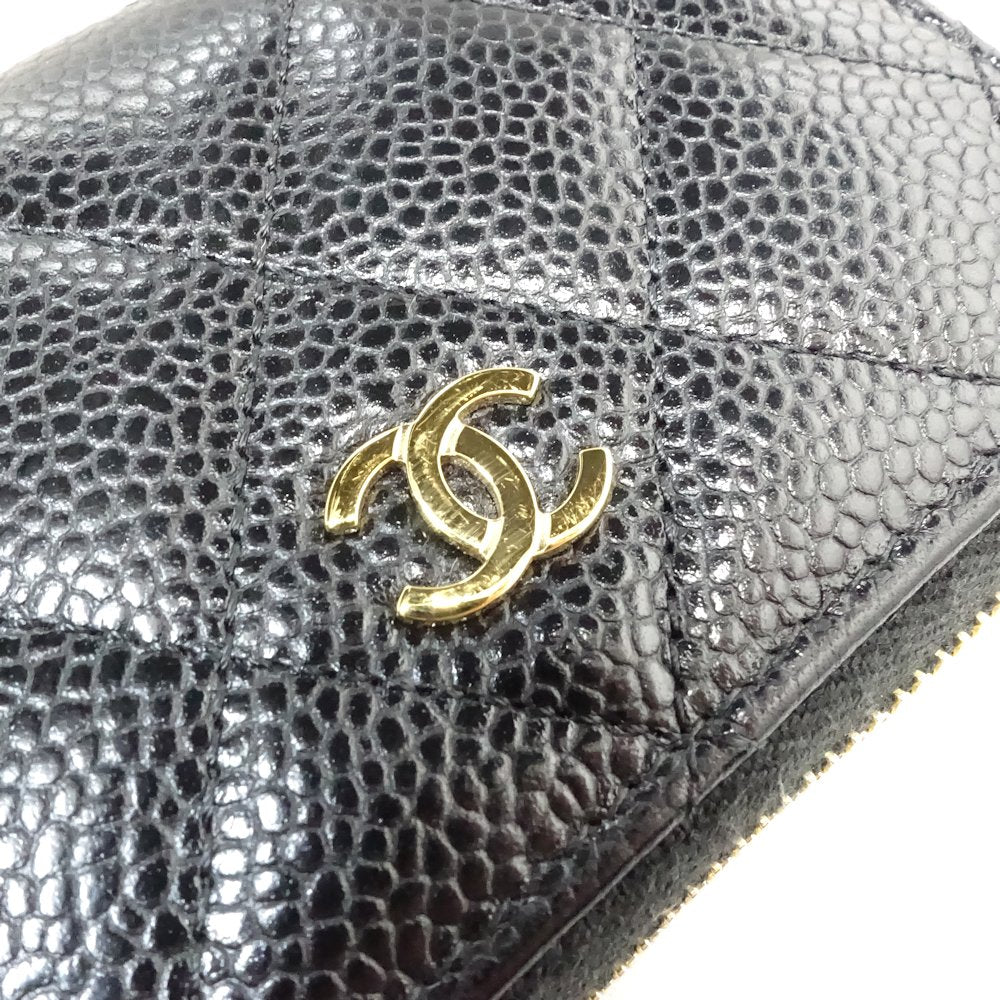 Chanel Caviar Coin Case Matelasse Classic Zip