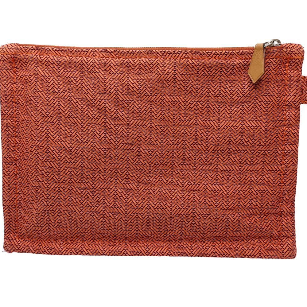 Hermes Bora Bora PM Cotton Pouch Orange