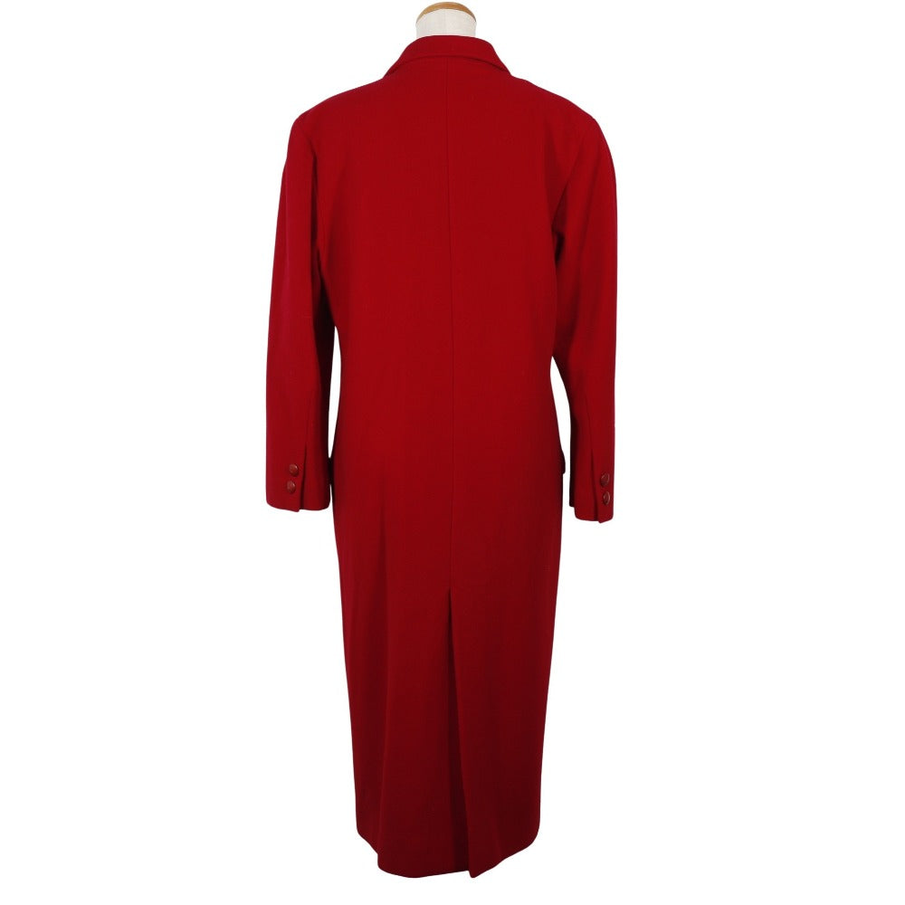 Bally Wool Cashmere Long Coat Red