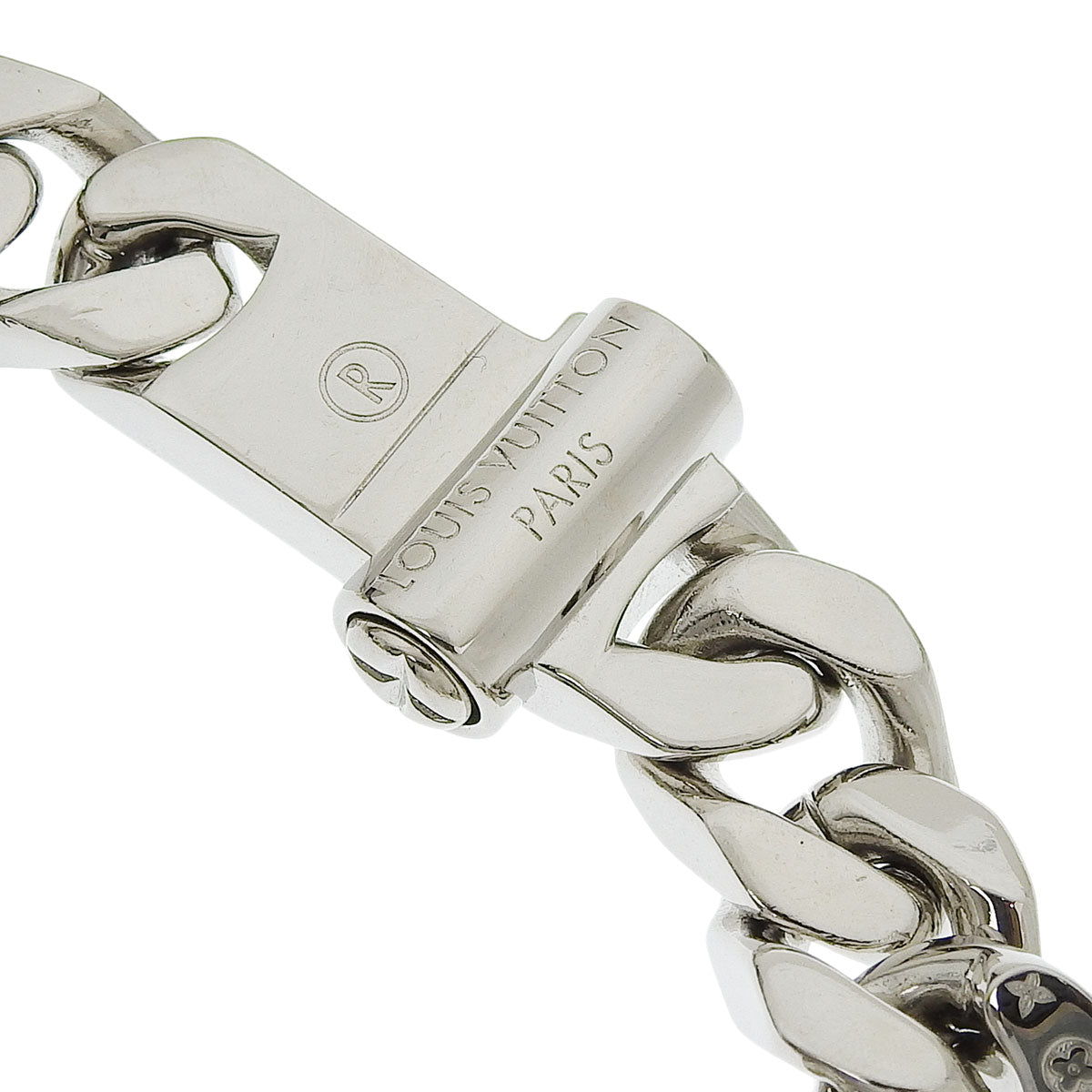 Shop Louis Vuitton Monogram Chain Bracelet (GOURMETTE MONOGRAM
