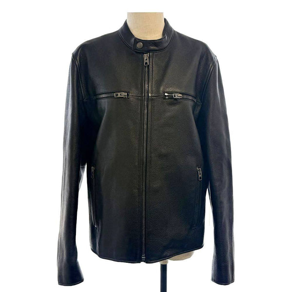 Coach Leather Single Riders Jacket