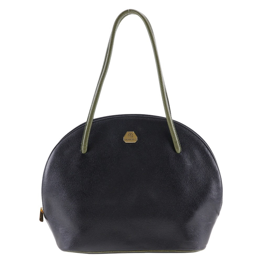 Morabito Leather Shoulder Bag Black