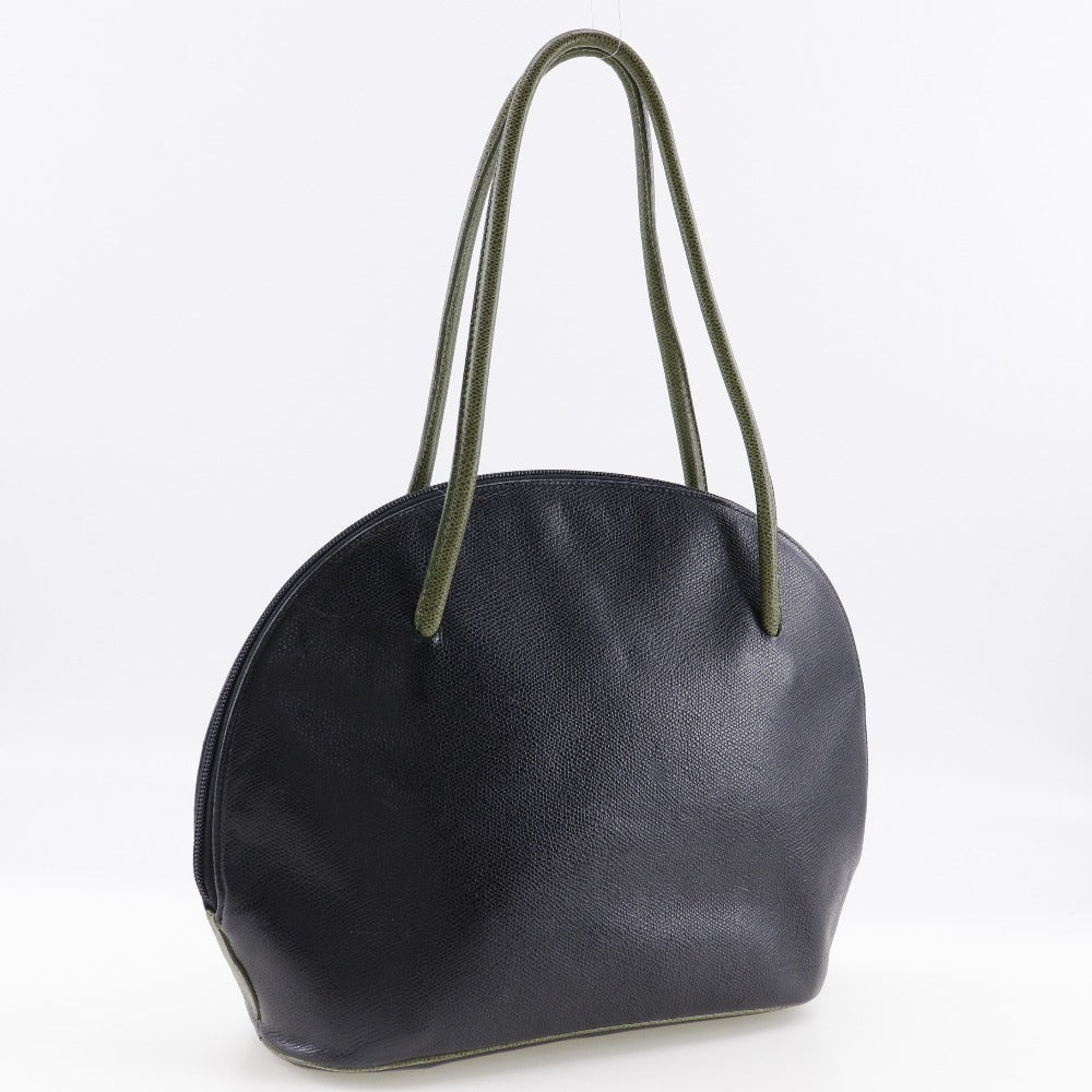 Morabito Leather Shoulder Bag Black