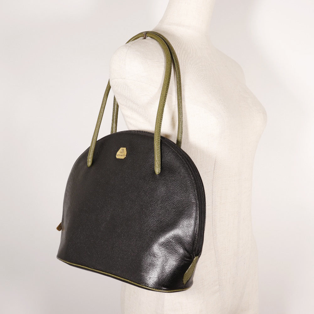 Morabito Leather Shoulder Bag Black