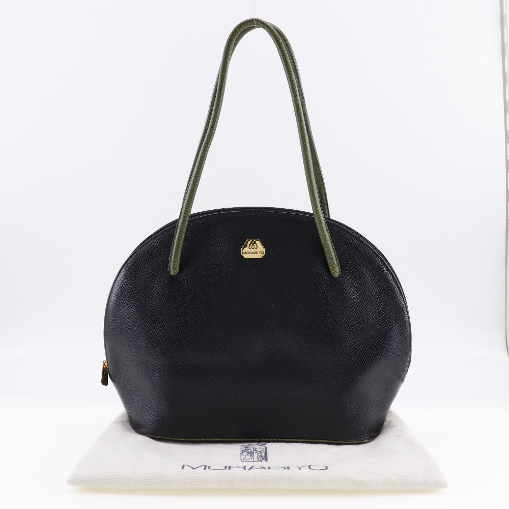 Morabito Leather Shoulder Bag Black