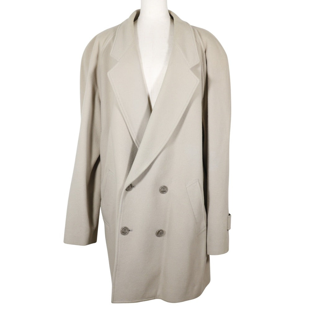 Cashmere Wool Peacoat Beige Men