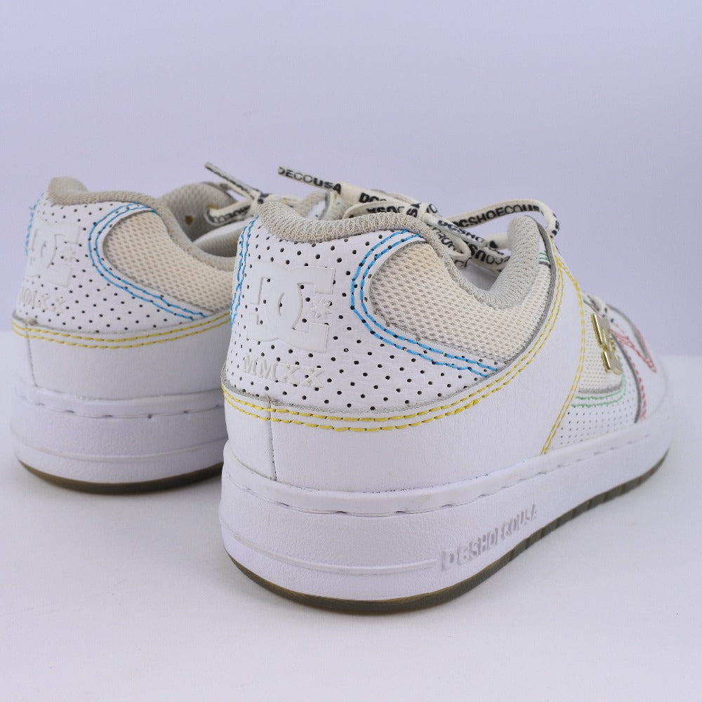 DC MANTECA SE Leather Sneakers White Women