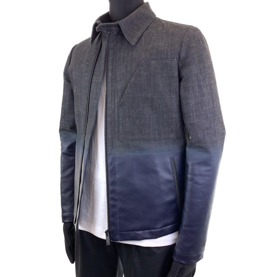 Fendi Coated Denim Riders Jacket 103092 in Excellent Condition