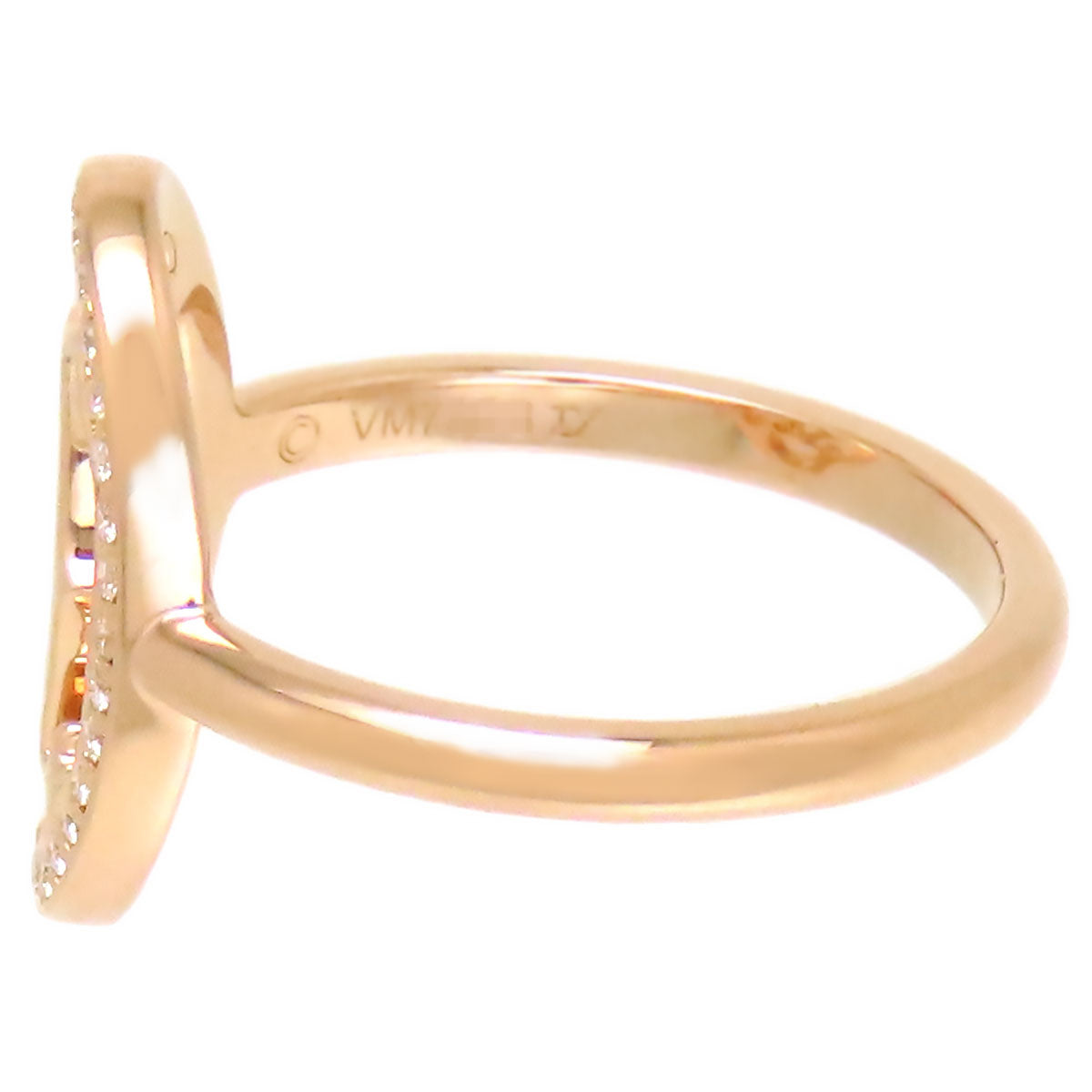 18k Gold Diamond Logo Double C Ring B4093250