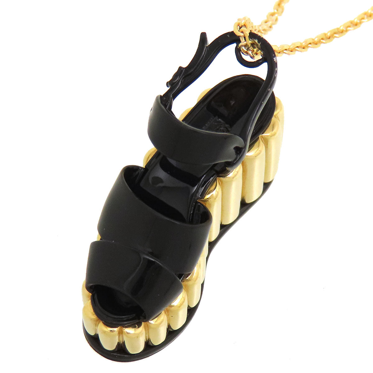 18k Gold Sandals Pendant Necklace