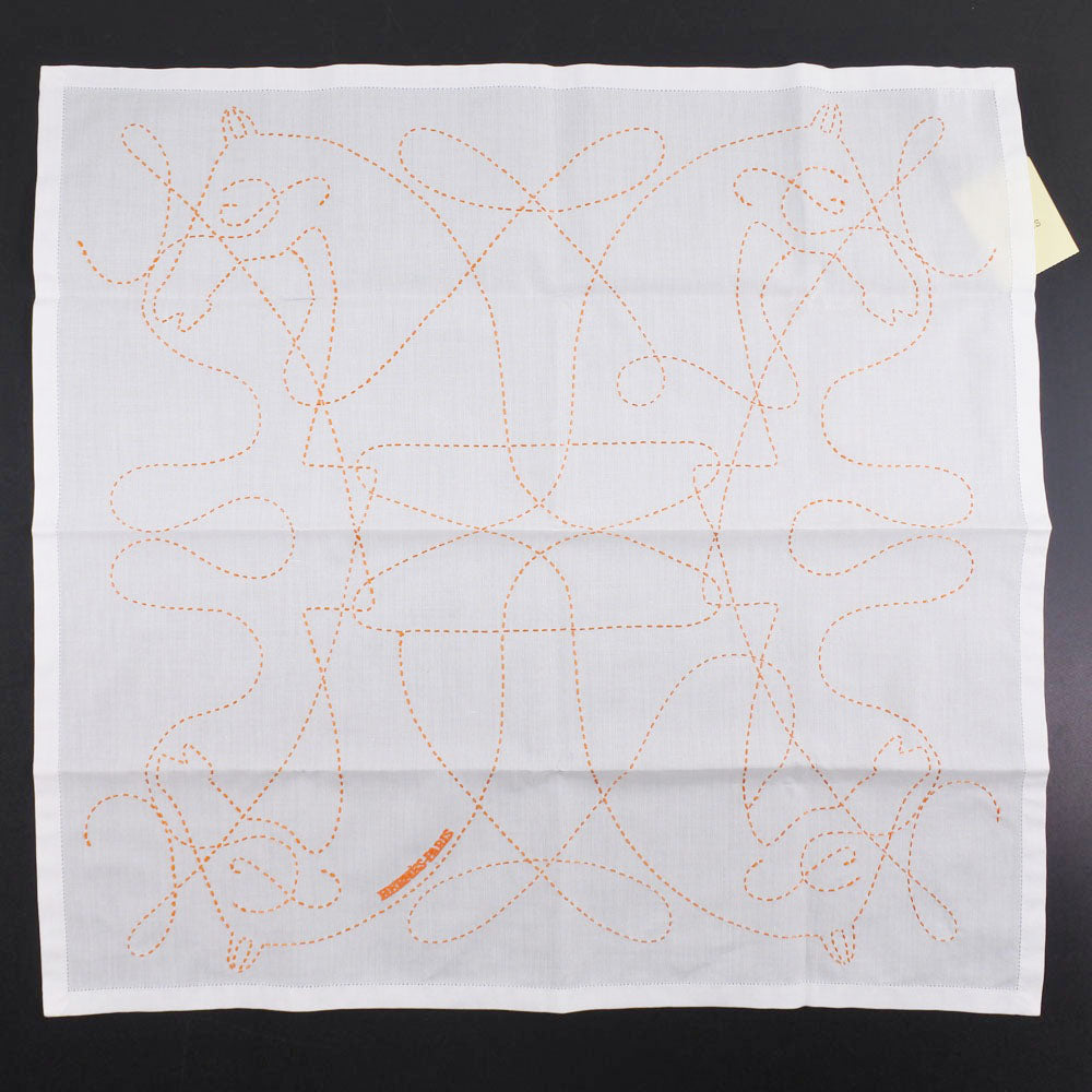 Hermes Cotton Handkerchief Scarf