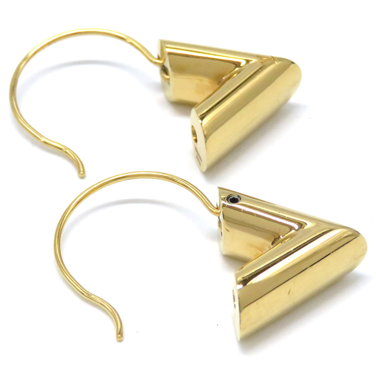LOUIS VUITTON Louis Vuitton Essential V Hoop Earrings M61088 Metal