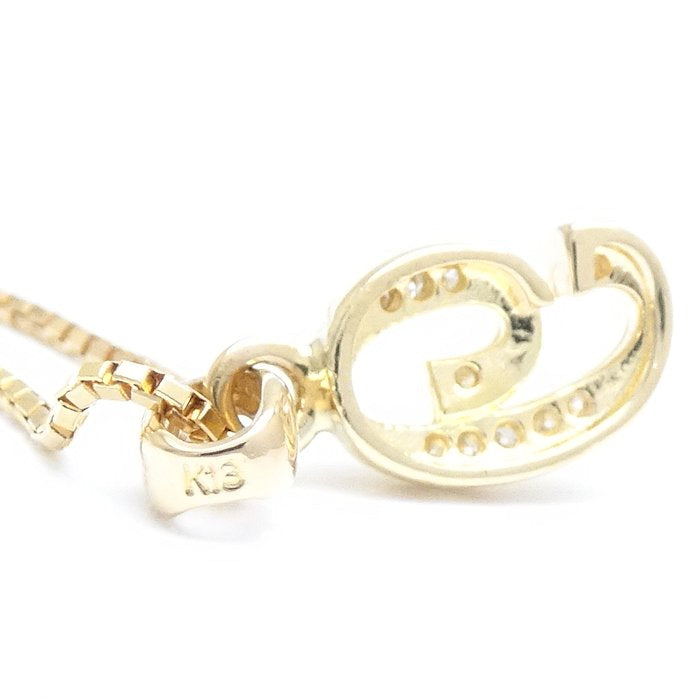 K18YG Yellow Gold Diamond No.9 Necklace