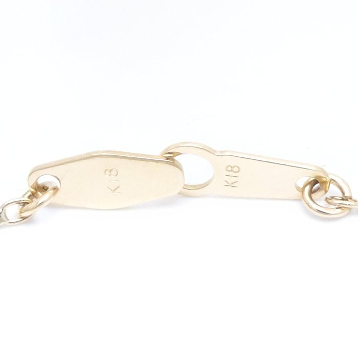 K18YG Yellow Gold Diamond No.9 Necklace