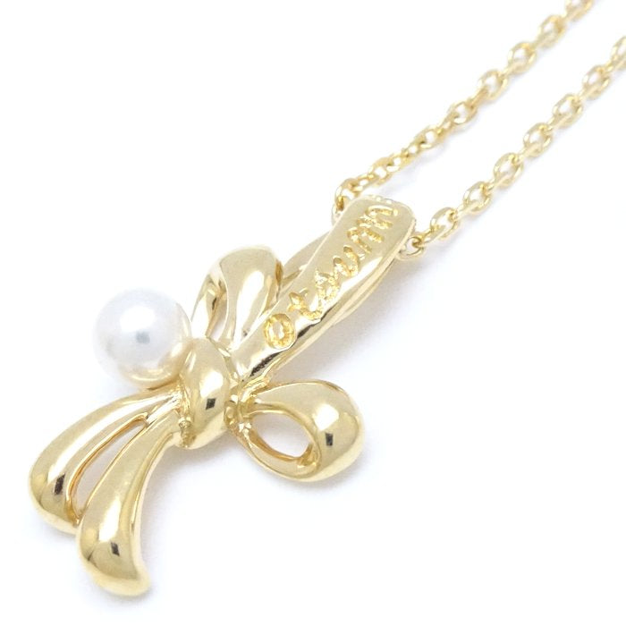 MIKIMOTO Pearl Necklace K18YG Gold