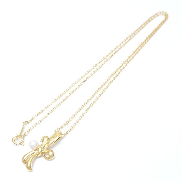 MIKIMOTO Pearl Necklace K18YG Gold