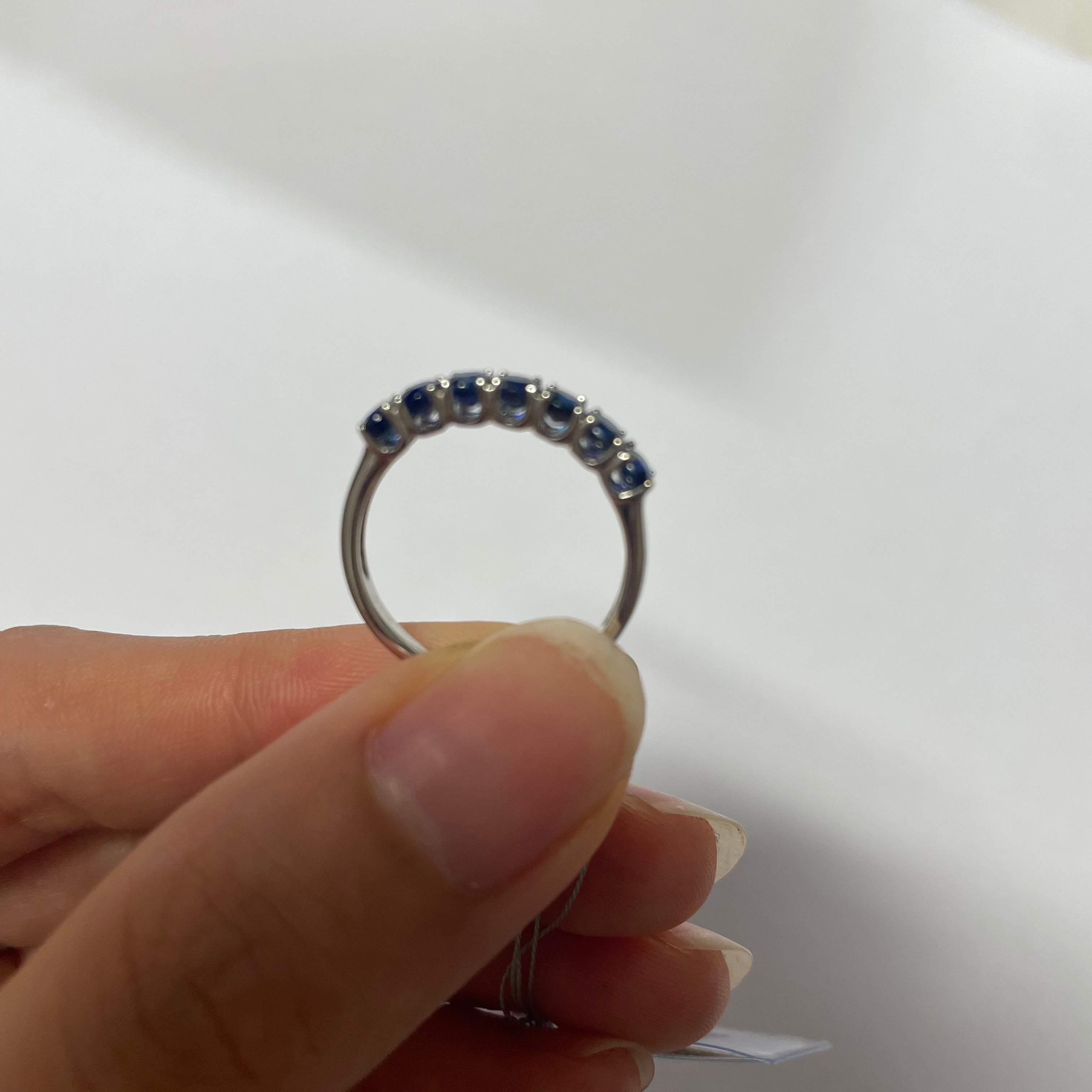 K18WG sapphire ring