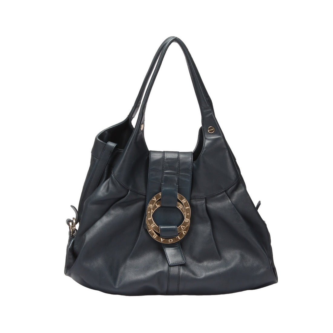 Bvlgari Leather Chandra Hobo Bag Leather Handbag in Good Condition