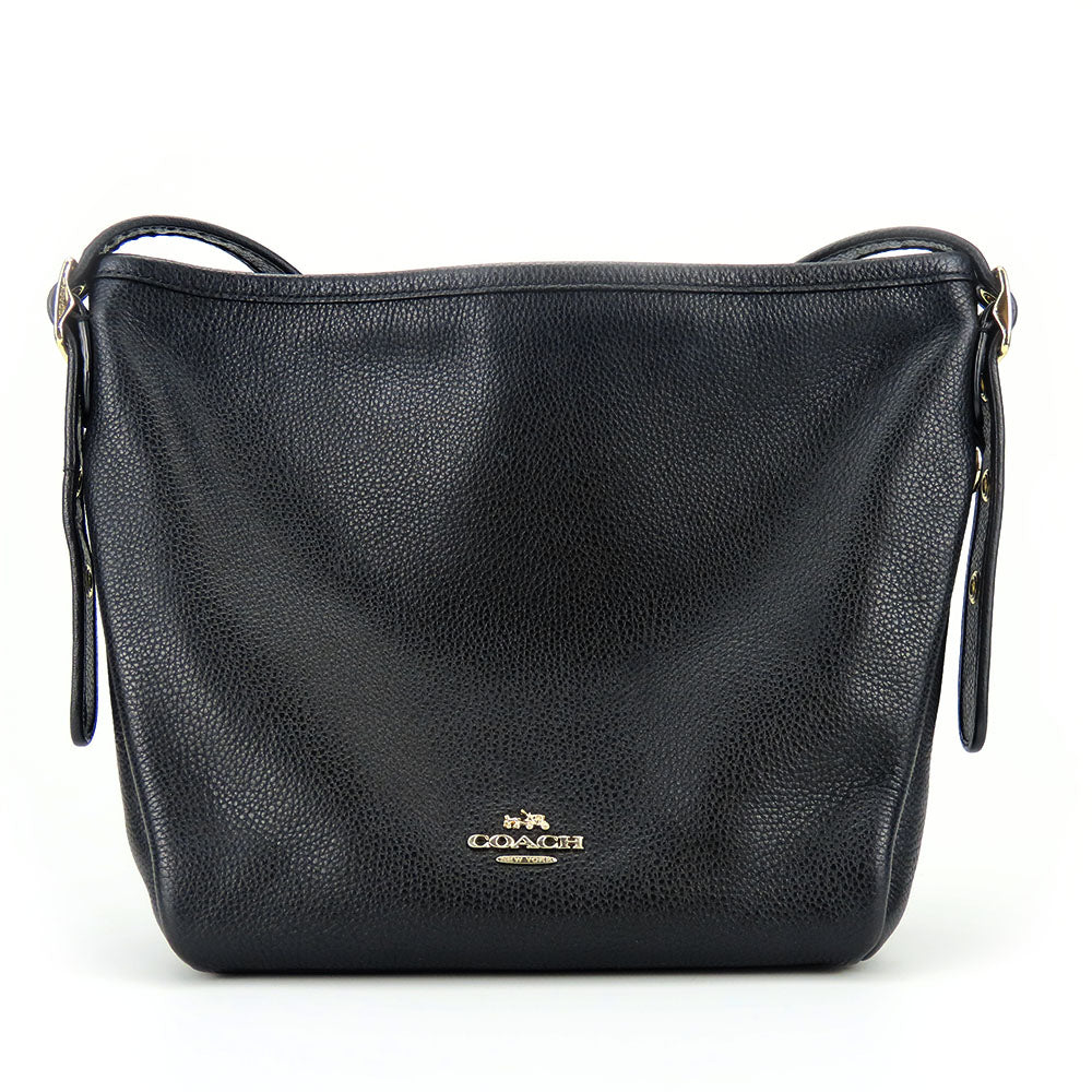 Coach Leather Shoulder Bag 36536 Black