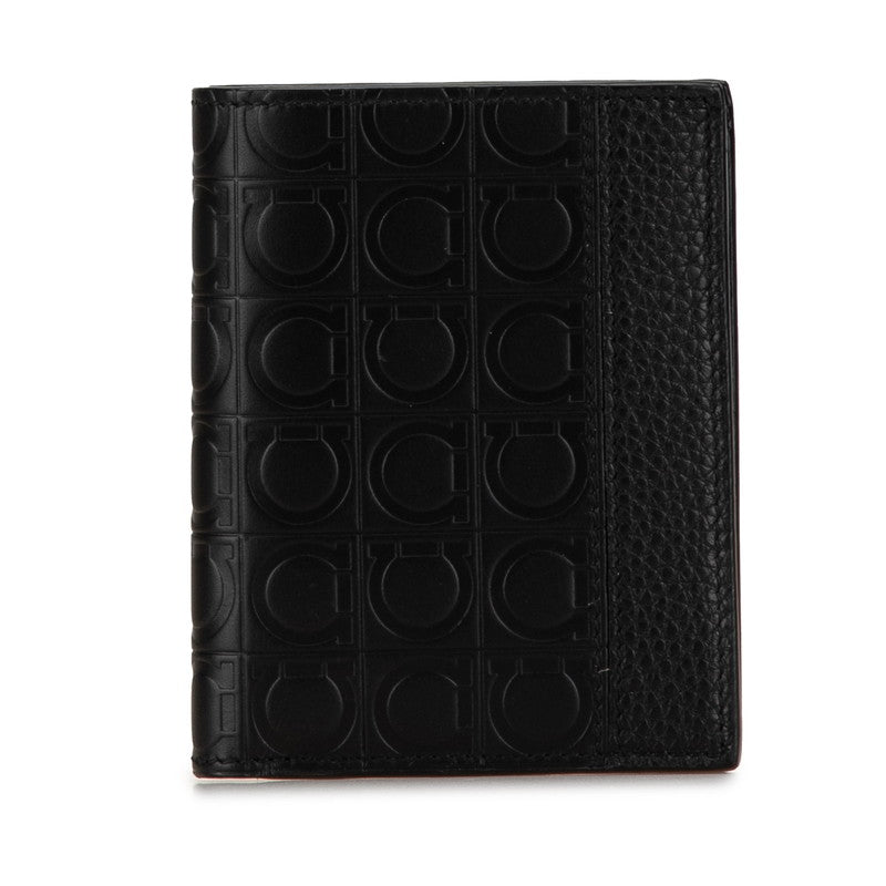 Salvatore Ferragamo Gancini Embossed Leather Wallet