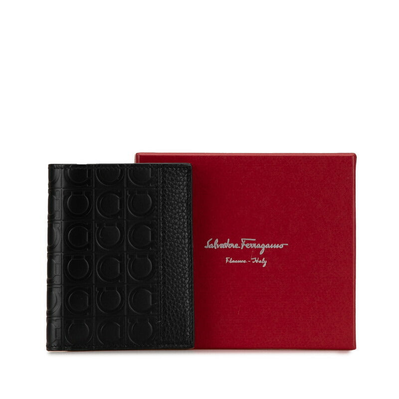 Salvatore Ferragamo Gancini Embossed Leather Wallet