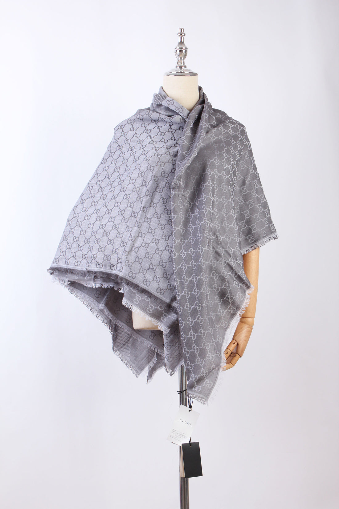 GG Wool and Silk Scarf 804559254