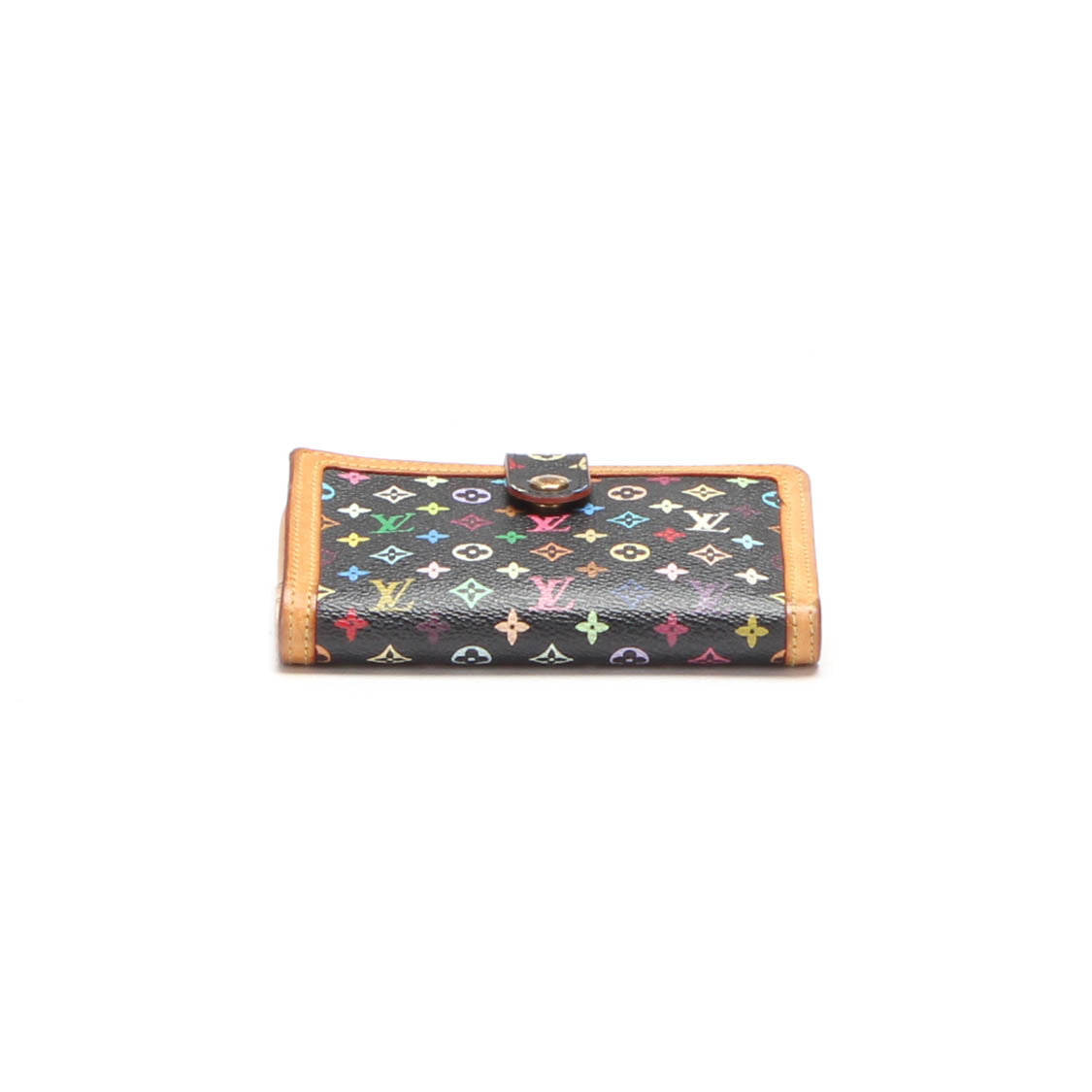 Louis Vuitton Monogram Multicolor French Purse Leather Short Wallet in Good Condition