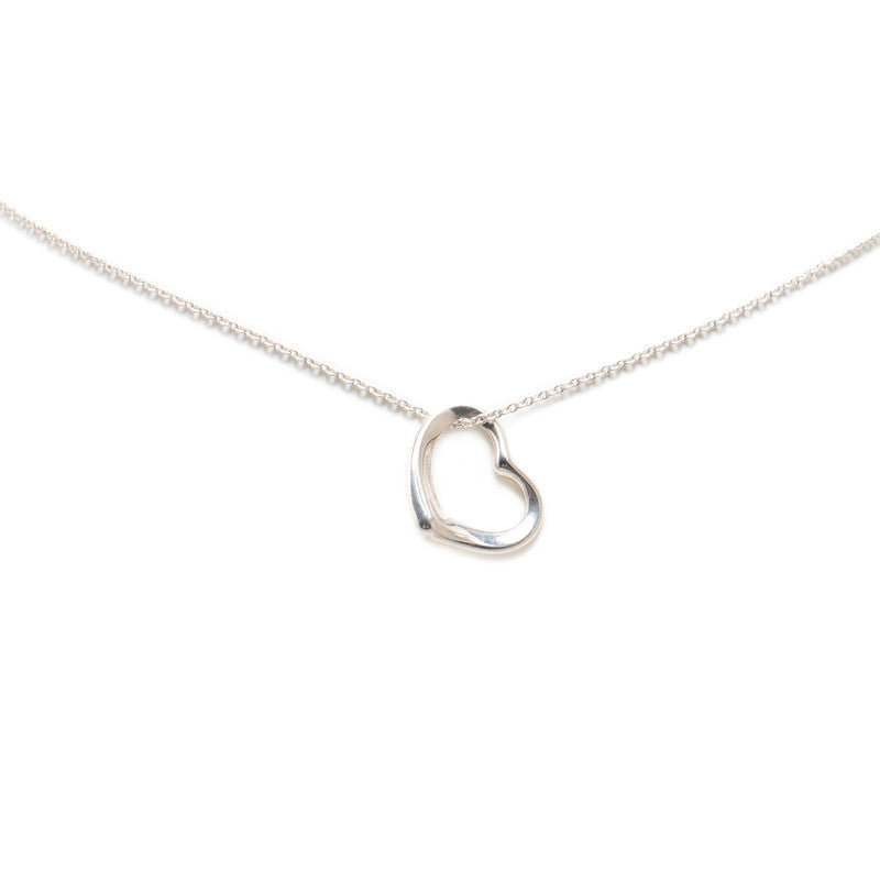 Tiffany & Co Open Heart Necklace Silver