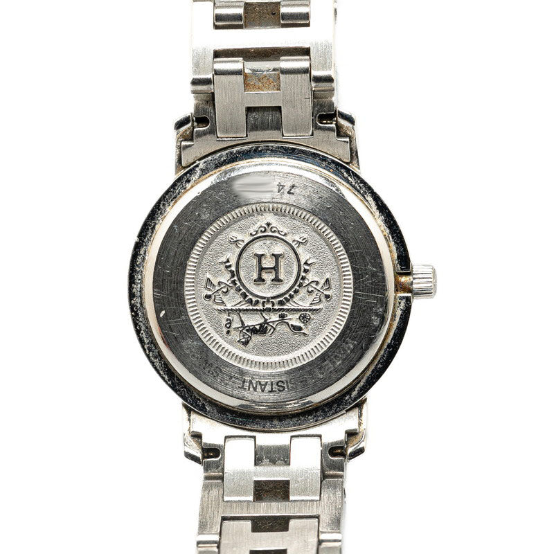 Hermes Clipper Quartz Watch Stainless Steel CL4.210