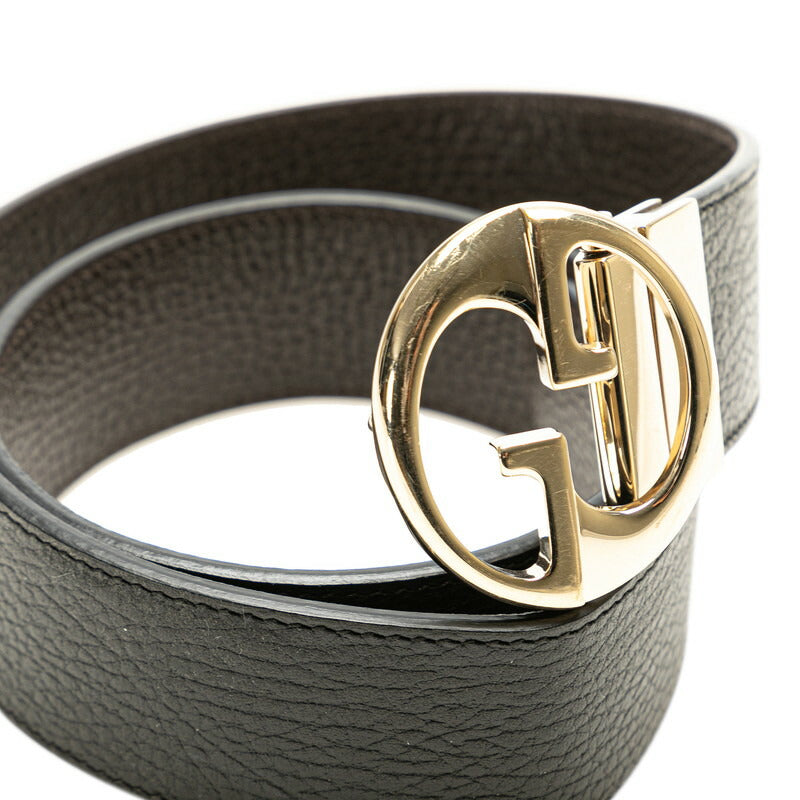 Gucci Interlocking G Leather Belt Black