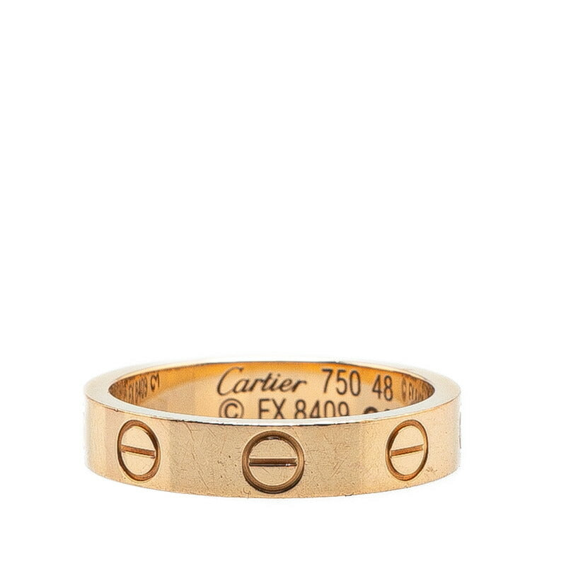 Cartier Mini Love Ring Gold #48 K18YG