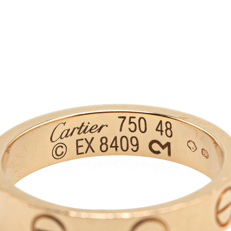 Cartier Mini Love Ring Gold #48 K18YG