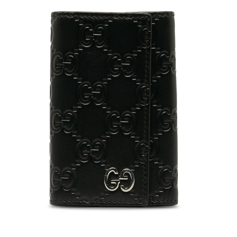 Gucci Leather Interlocking G Key Case 473924 in Very Good Condition