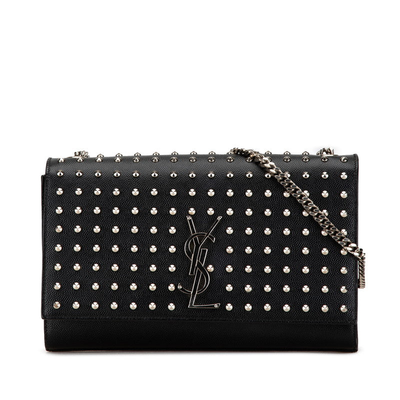 YSL Studded Leather Chain Shoulder Bag