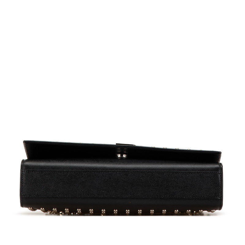 YSL Studded Leather Chain Shoulder Bag