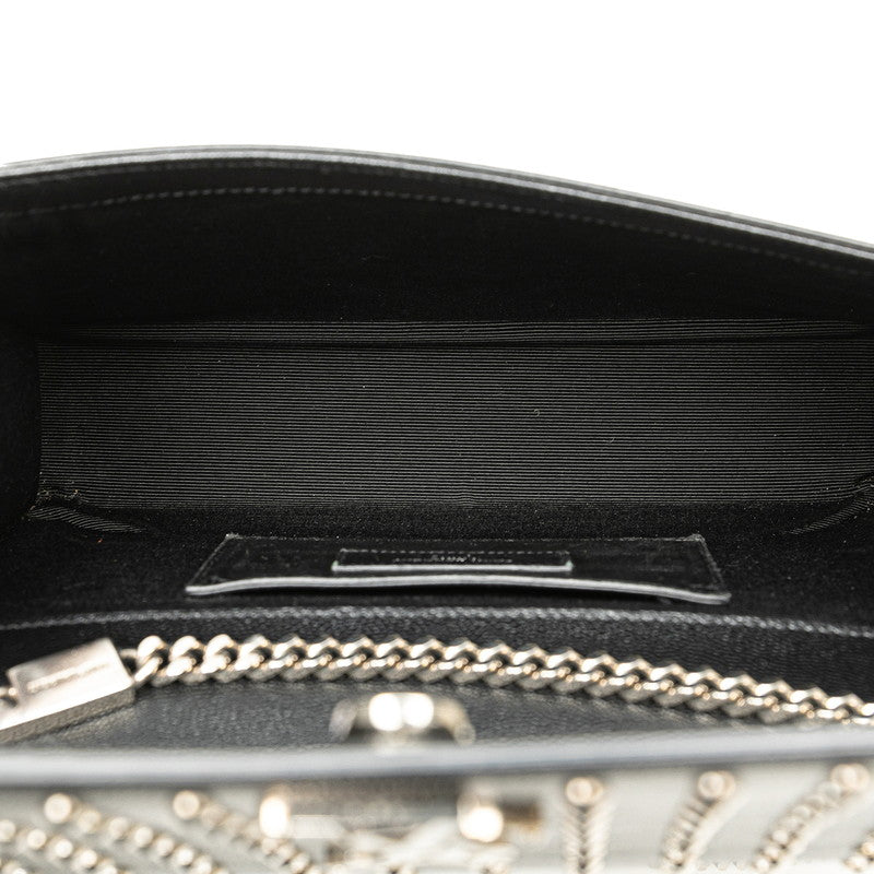 YSL Studded Leather Chain Shoulder Bag