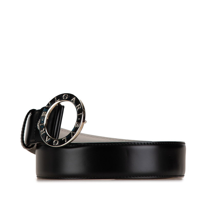 Bvlgari Grain Leather Belt Black